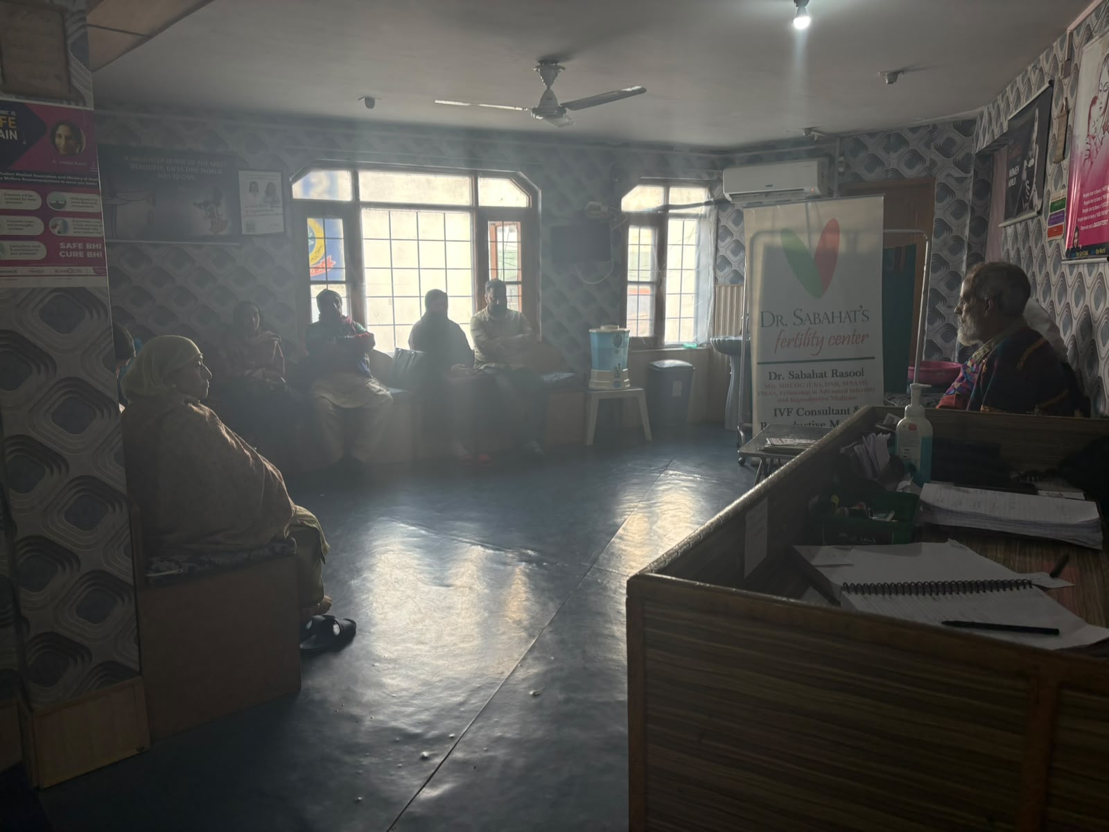 Photo 3: Waiting area inside the diagnostic premises