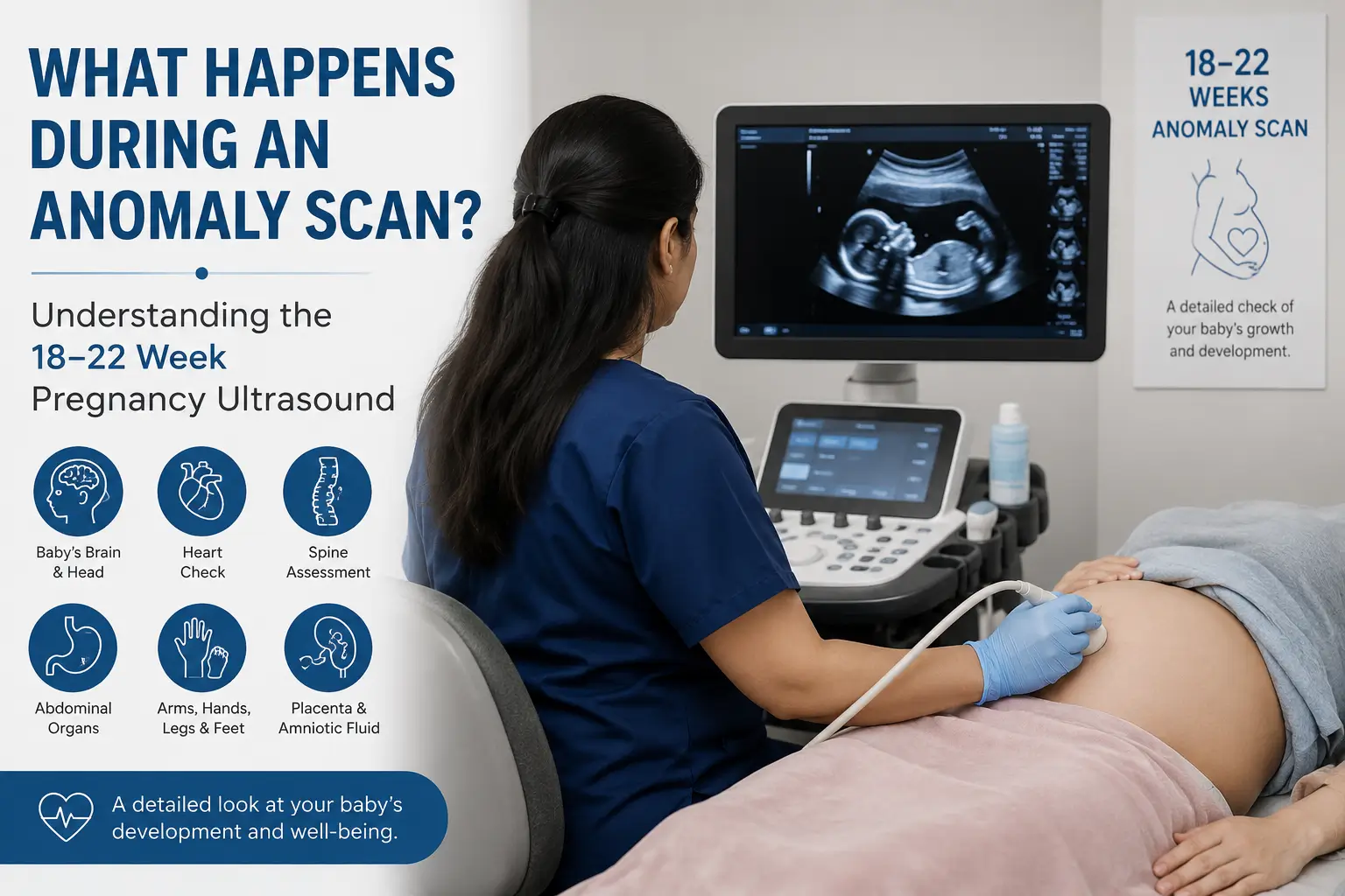 18 to 22 week anomaly scan during pregnancy ultrasound